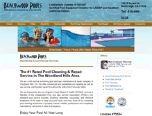 Tablet Screenshot of beachwoodpools.com